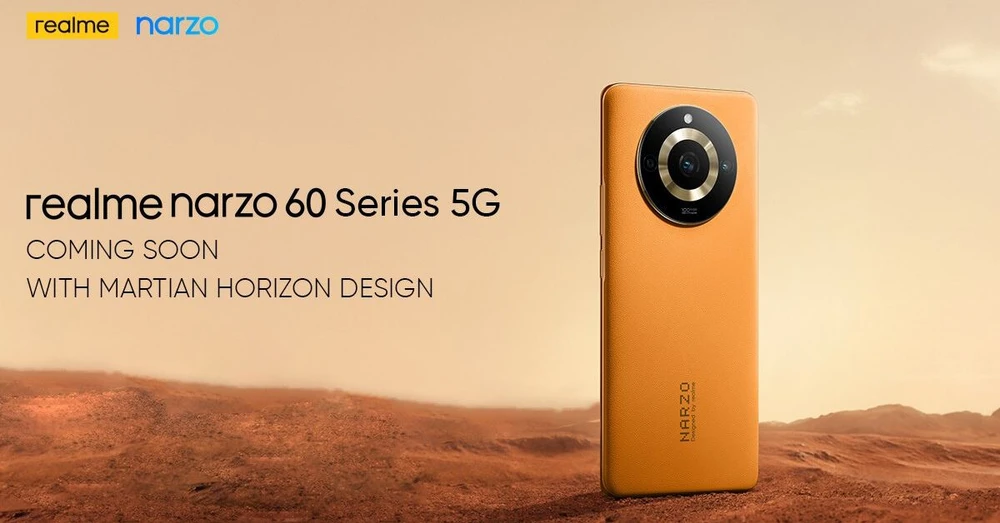 Realme Narzo 60 series lộ diện thiết kế trước thềm ra mắt ngày 6 tháng 7