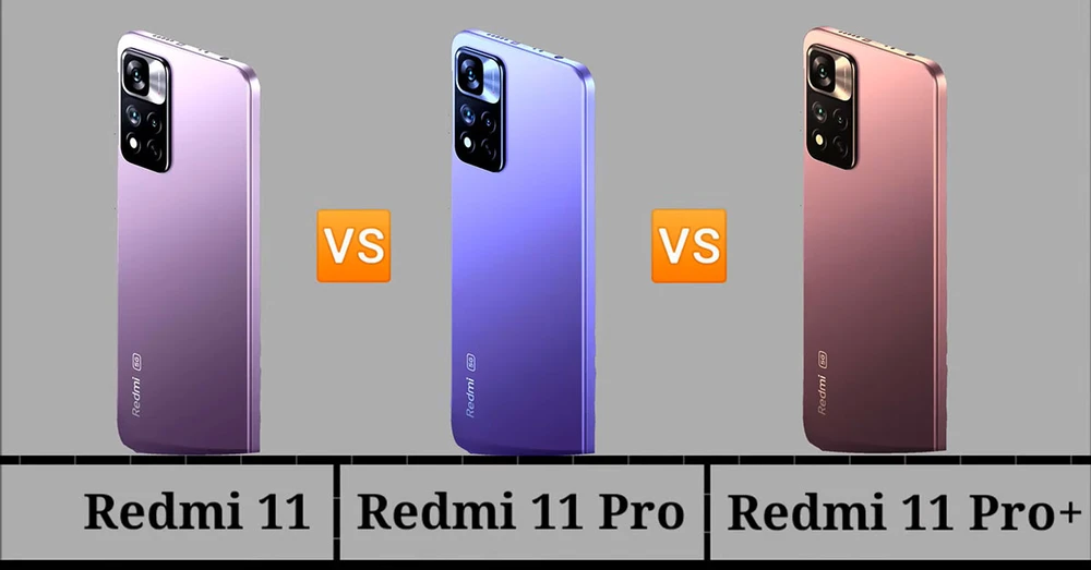 So sánh Xiaomi Redmi Note 11, Redmi Note 11 Pro và Redmi Note 11 Pro+