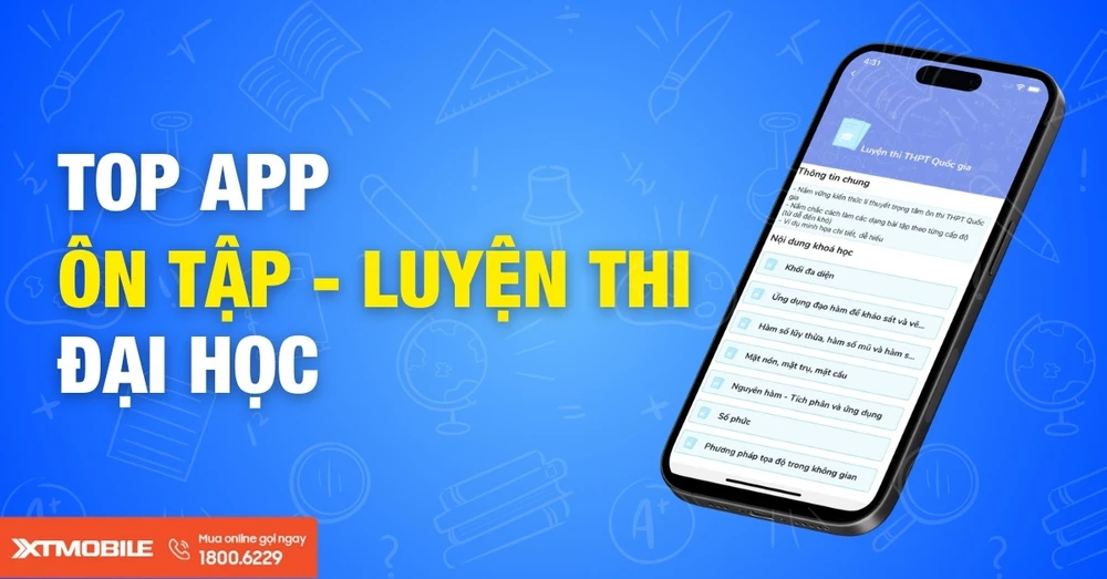 Top 10 app ôn tập, luyện thi Đại học - THPT Quốc Gia 2025 hiệu quả nhất