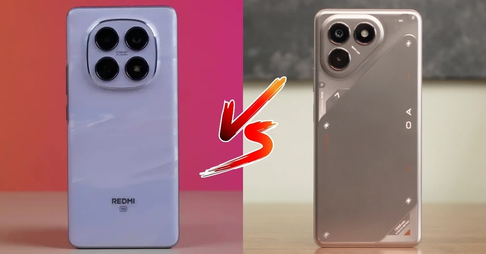 So sánh Redmi Note 15 5G và Tecno Pova 7 5G: Chênh lệch hơn 1 triệu, nên mua máy nào?