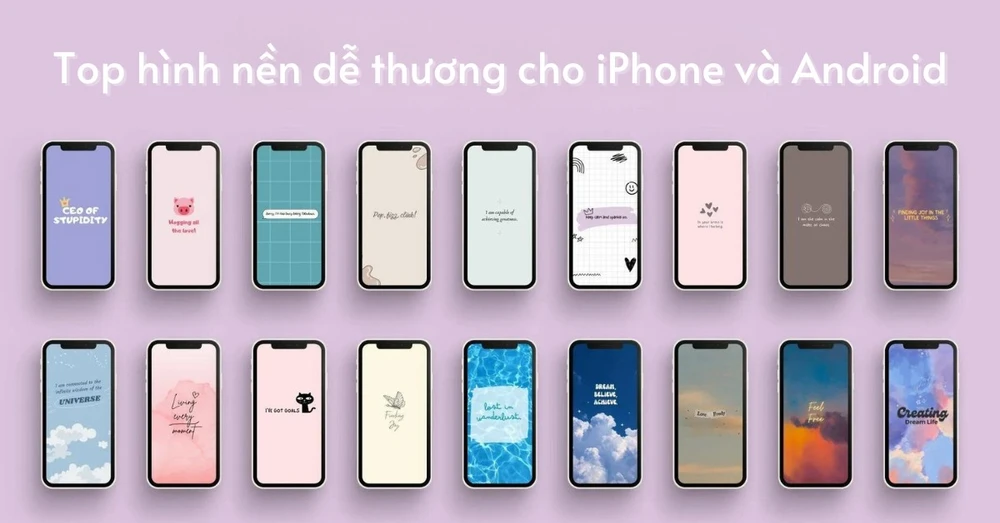 Top hình nền dễ thương cho iPhone và Android mà bạn không thể bỏ qua