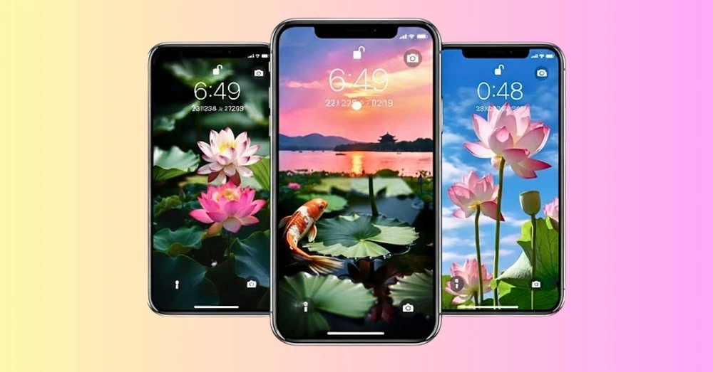 Hình nền hoa sen 4K, đẹp nhất, chất lượng cao cho điện thoại, máy tính