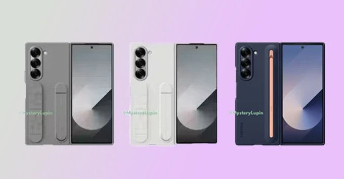 Rò rỉ mới nhất hé lộ ốp lưng Galaxy Z Fold 6 và Z Flip 6 của Samsung