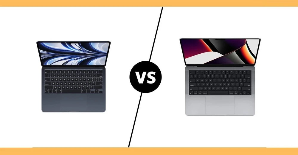 So sánh Macbook Pro M1 vs Macbook Air M2: Nâng cấp liệu có đáng?