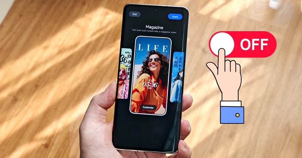 Cách tắt khóa tạp chí màn hình trên điện thoại Xiaomi nhanh chóng nhất