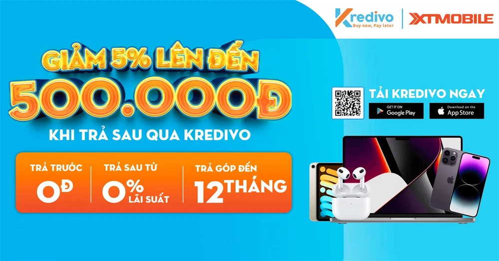 Ưu đãi trả góp cùng Kredivo - Mua trước trả sau 0 đồng trả trước