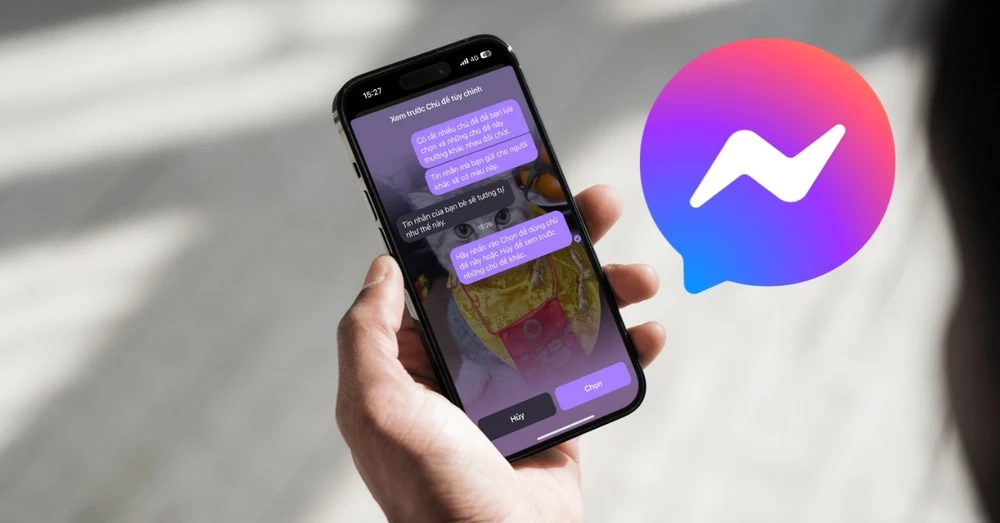 Cách đổi hình nền Messenger thành ảnh cá nhân cực đơn giản!