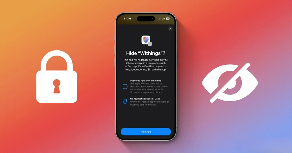 Cách khóa và ẩn ứng dụng bằng Face ID trên iPhone chạy iOS 18