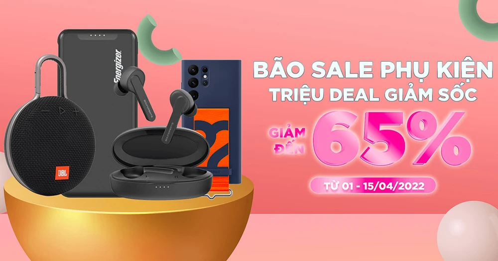 Săn deal phụ kiện: Pin dự phòng, tai nghe, loa Bluetooth giảm đến 65%