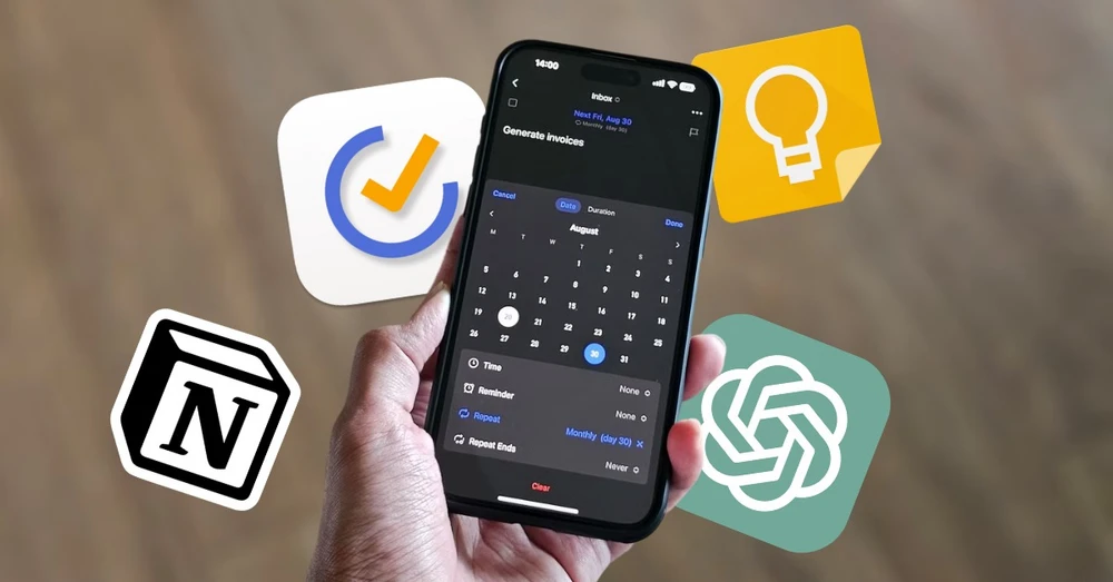 Top 5 ứng dụng tăng năng suất làm việc tốt nhất năm 2025