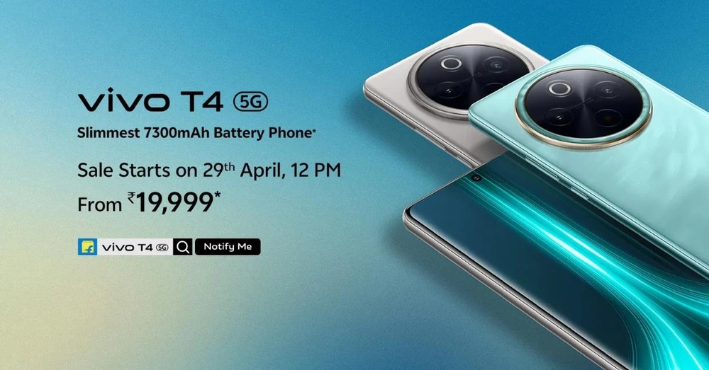 Vivo T4 ra mắt: AMOLED 120Hz, Snapdragon 7s Gen 3, pin 7300mAh và giá từ 6.7 triệu đồng