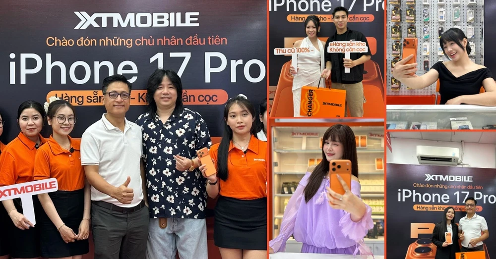 Rộn ràng không khí mở bán iPhone 17 tại XTmobile: Thu hút nhiều KOL, KOC ghé thăm!