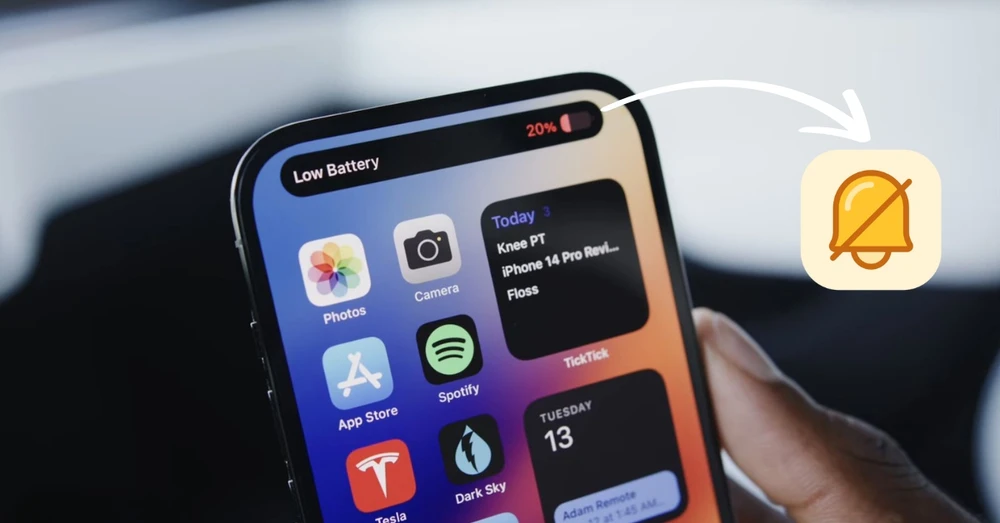Hướng dẫn cách tắt thông báo pin yếu trên iPhone cực đơn giản