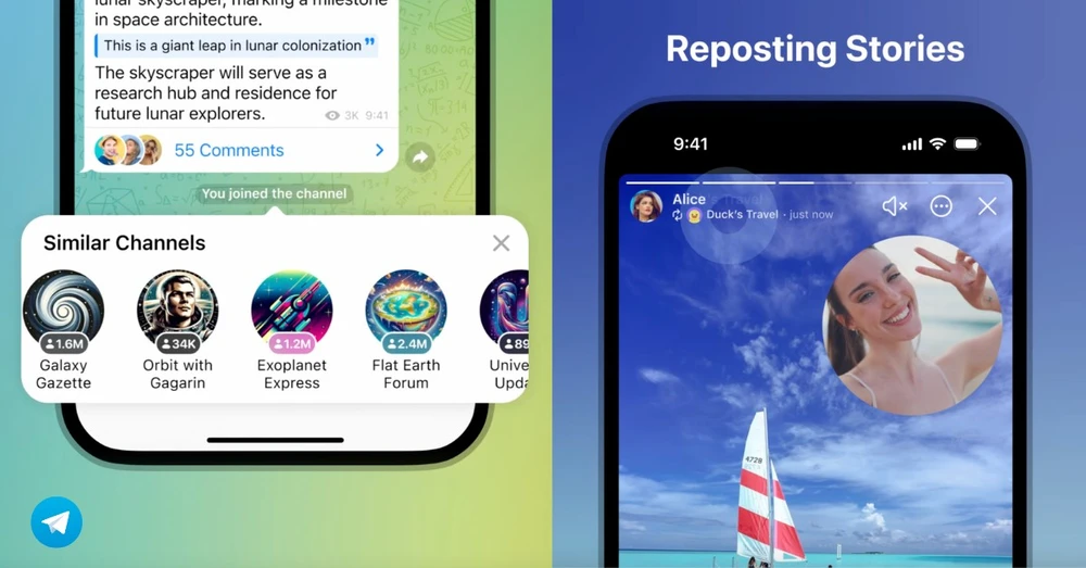 Telegram phát hành bản cập nhật mới với loạt nâng cấp cực thú vị
