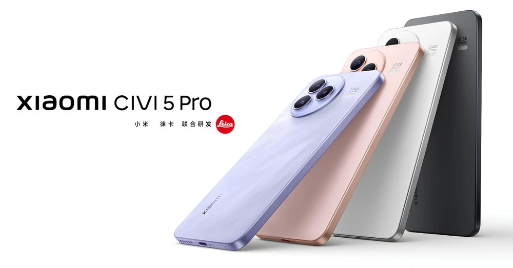 Xiaomi Civi 5 Pro chính thức ra mắt: Snapdragon 8s Gen 4, camera Leica và thiết kế siêu mỏng