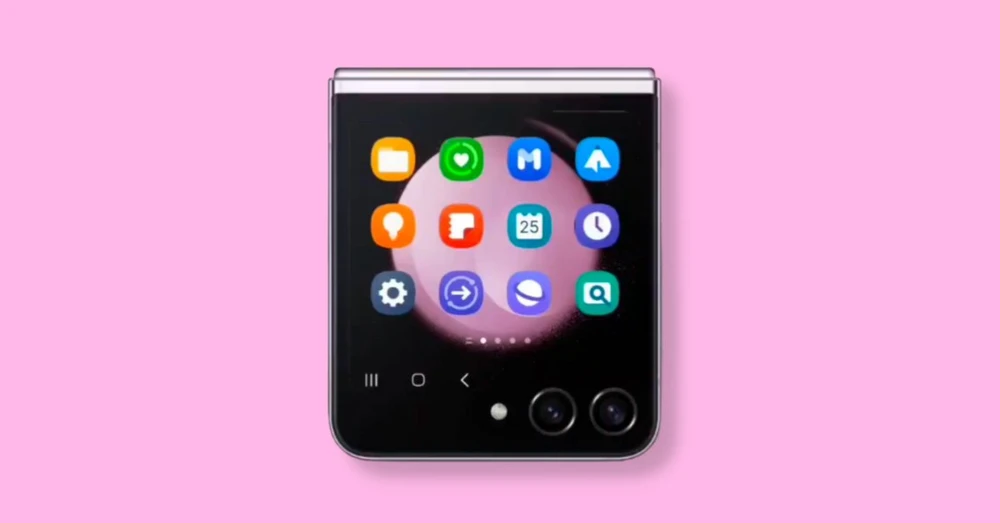 Màn hình phụ Galaxy Z Flip 5 chuyển động cực mượt trong video concept