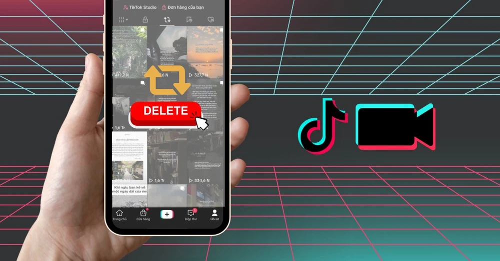 Hướng dẫn cách xóa các video đã đăng lại trên trang TikTok
