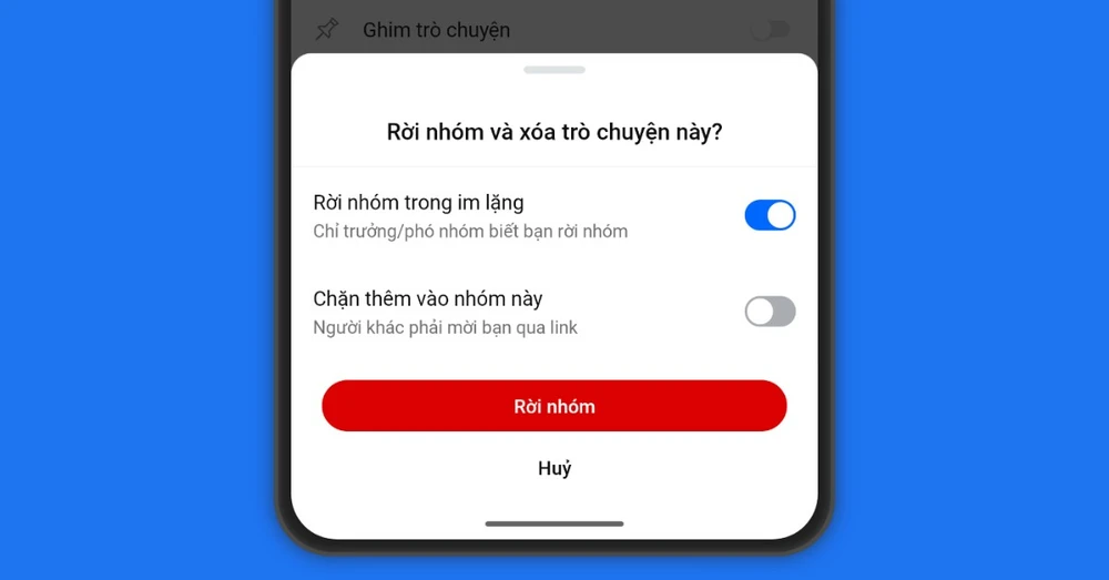 Cách rời nhóm Zalo không ai biết, không để lại thông báo