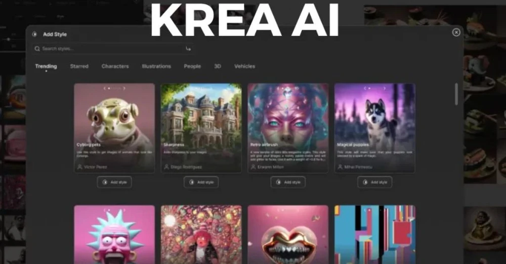 Krea AI - Công cụ tạo hình ảnh và video bằng trí tuệ nhân tạo AI miễn phí
