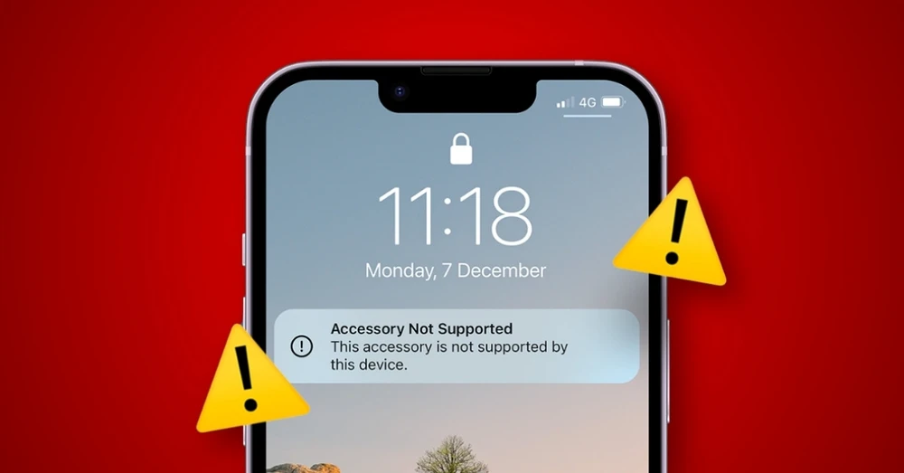 Hướng dẫn cách khắc phục lỗi phụ kiện không được hỗ trợ trên iPhone