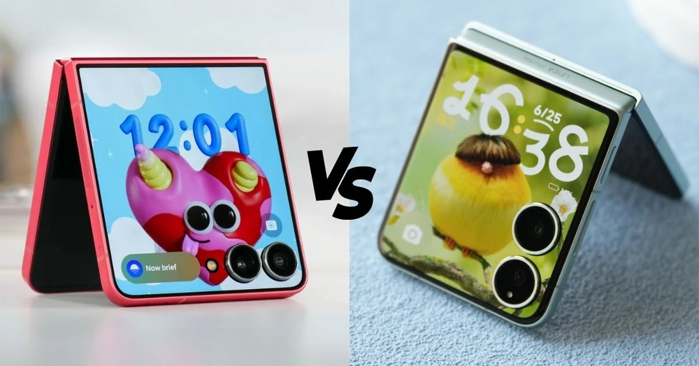 So sánh Galaxy Z Flip 7 và Xiaomi Mix Flip 2: Cuộc đối đầu của hai mẫu điện thoại gập