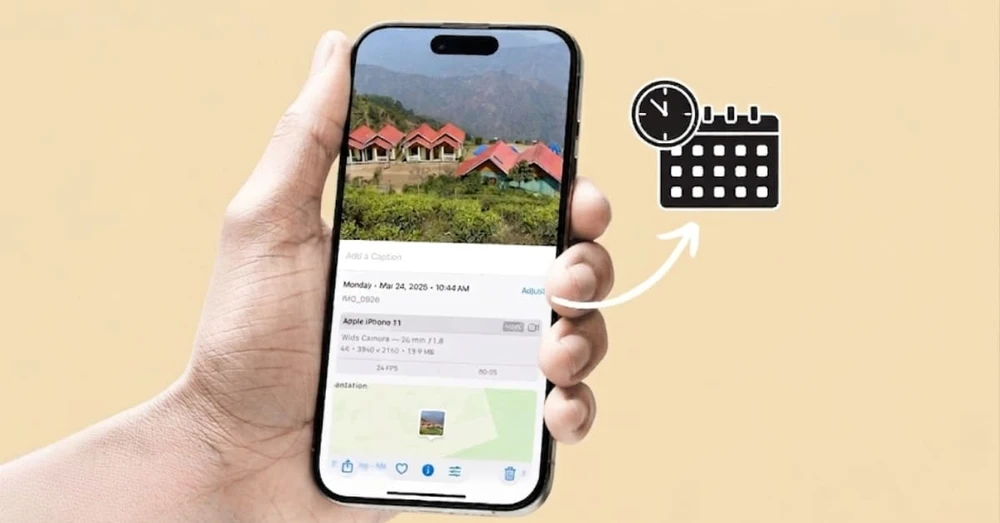 Hướng dẫn cách chụp hình có ngày giờ trên iPhone đơn giản nhất