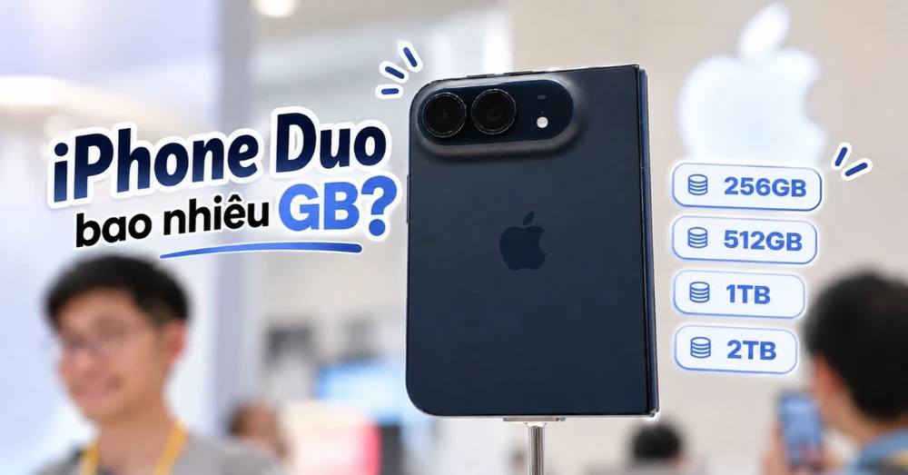 iPhone Duo bao nhiêu GB? Có mấy phiên bản dung lượng?