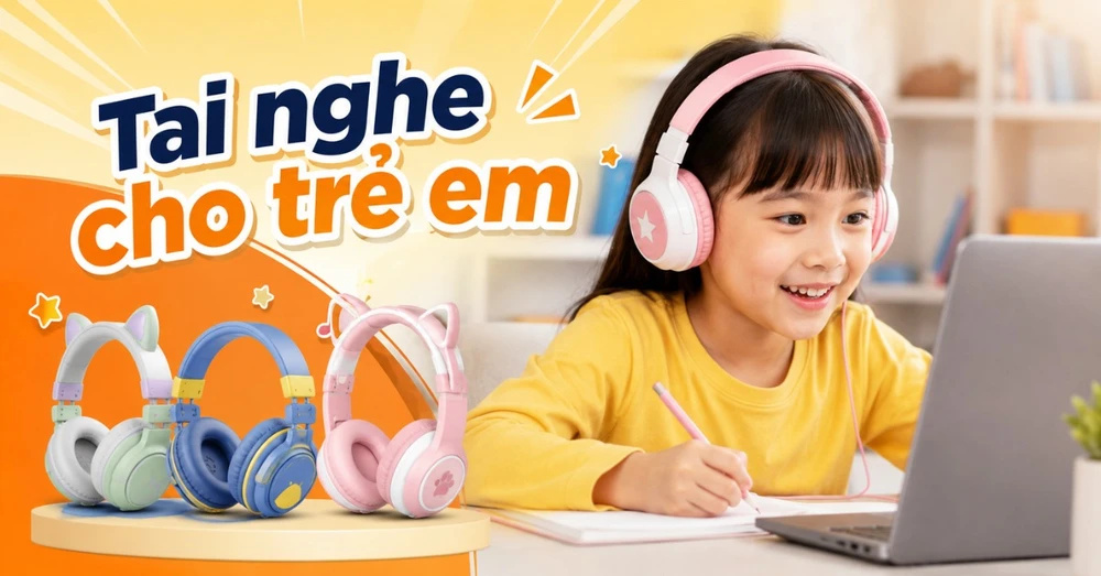 Tai nghe cho trẻ em học online: Cách lựa chọn thiết bị phù hợp, an toàn