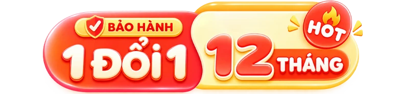 ✧ Tặng bảo hành 1 đổi 1 12 tháng