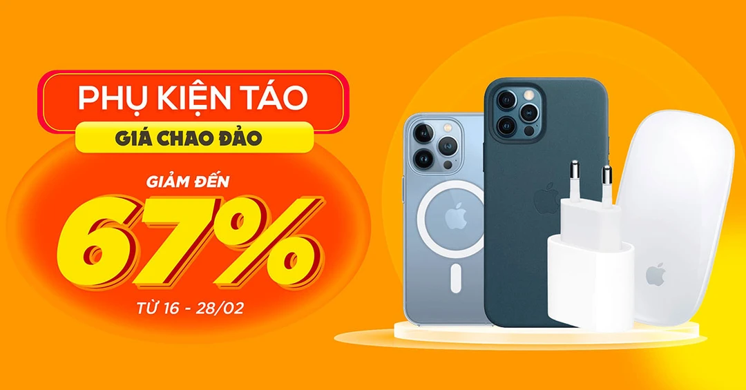 Phụ kiện xịn giá sốc: Ốp lưng, sạc nhanh, AirTags chính hãng Apple giảm giá đến 67%