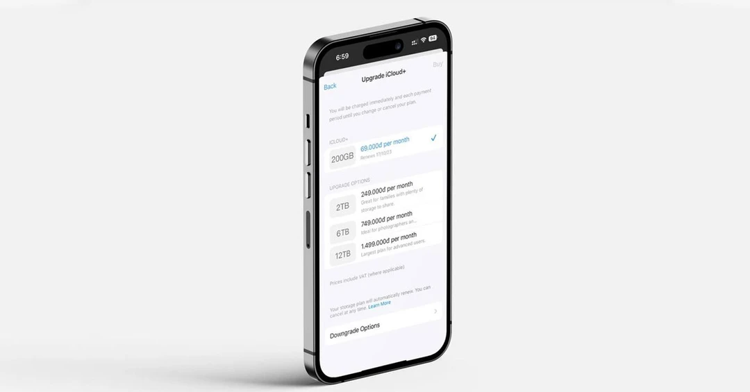Apple chính thức ra mắt gói iCloud+ 6TB và 12TB mới