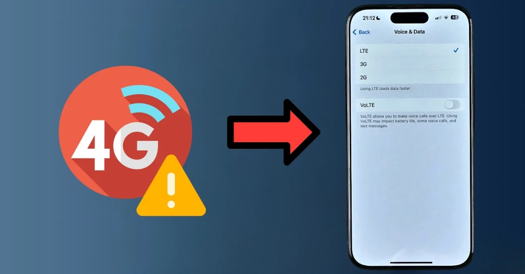 Không bật được 4G trên iPhone: Nguyên nhân và cách khắc phục