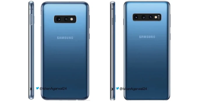 Galaxy S10 và Galaxy S10e xuất hiện với phiên bản màu xanh ấn tượng