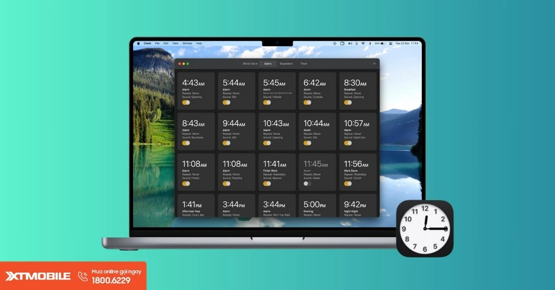 Cách đặt báo thức trên máy tính, laptop Windows và MacBook
