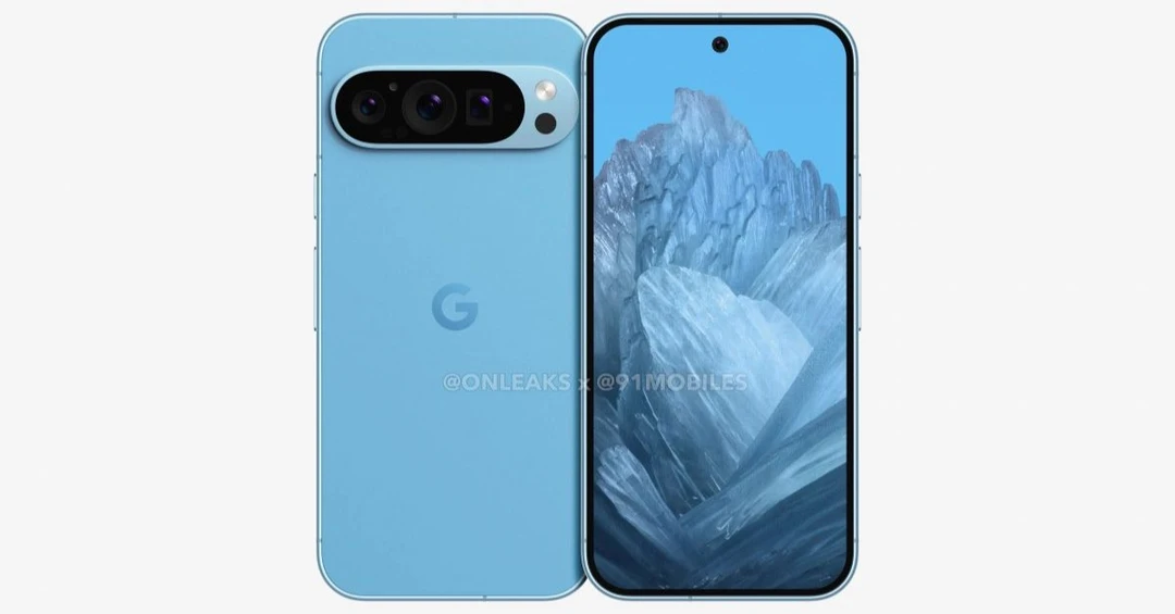 Rò rỉ hình ảnh kết xuất Google Pixel 9 cho thấy cụm ba camera phía sau