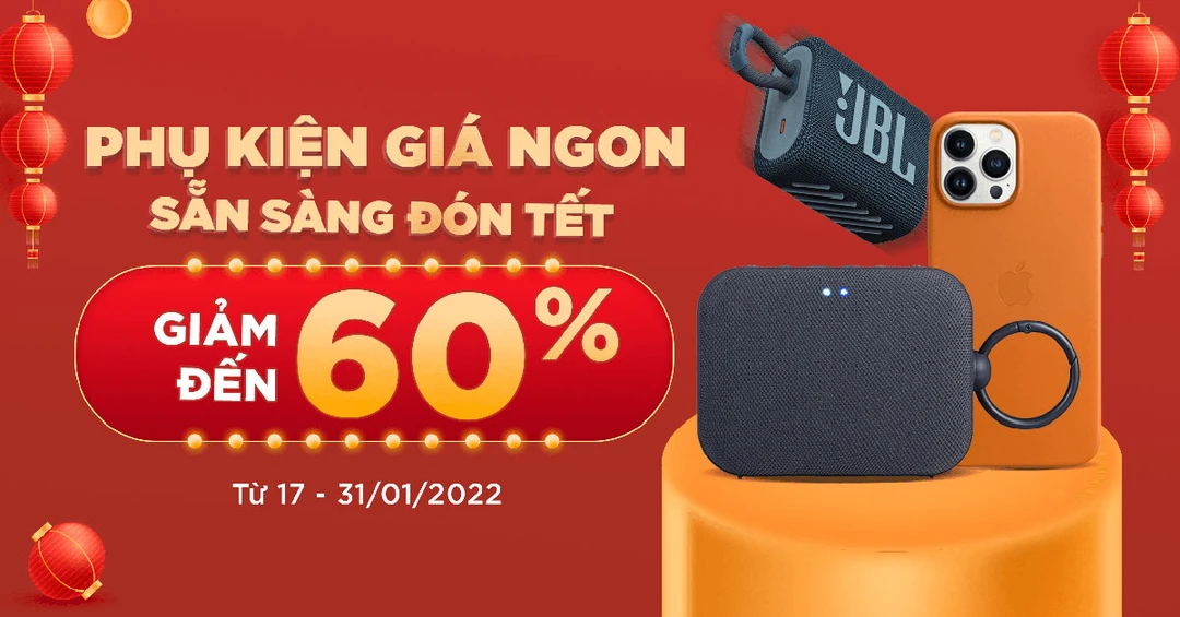 Phụ kiện giá ngon: Mua loa bluetooth, ốp lưng giảm thêm đến 60%