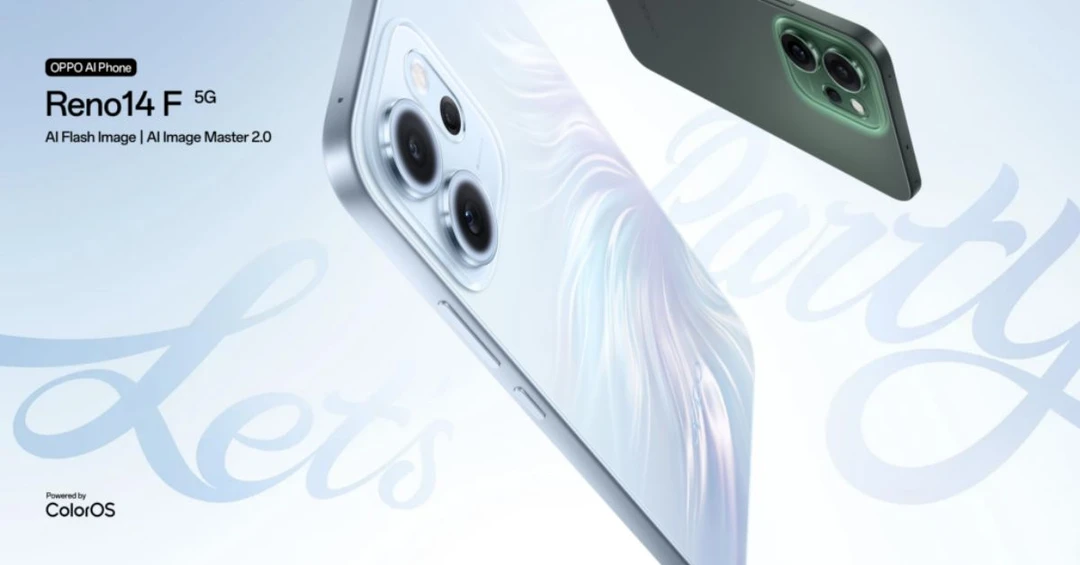 Oppo Reno 14F 5G ra mắt: Màn hình AMOLED 120Hz, chip Snapdragon 6 Gen 1, pin 6.000mAh
