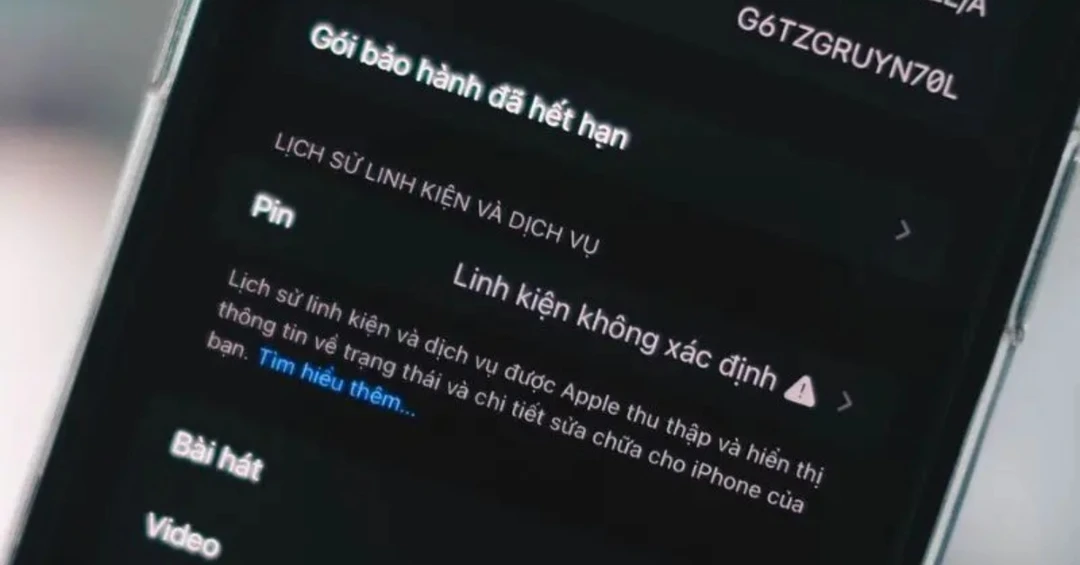 Pin linh kiện không xác định trên iPhone là gì? Cách khắc phục hiệu quả
