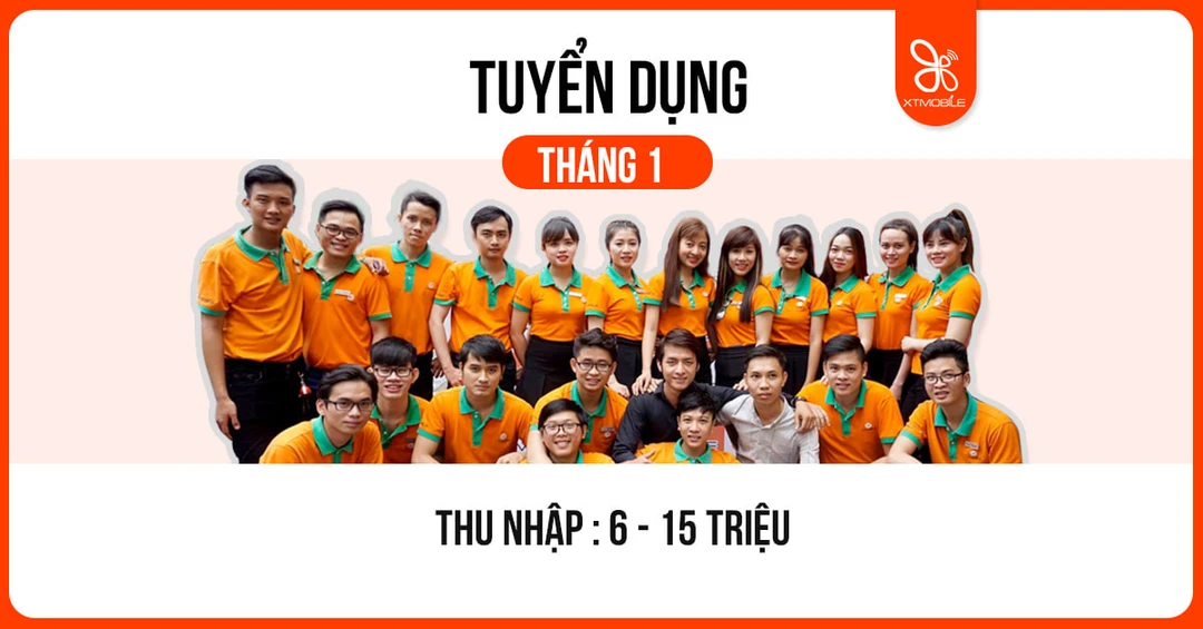 XTmobile tuyển dụng 2020: Cơ hội việc làm thu nhập đến 15 triệu