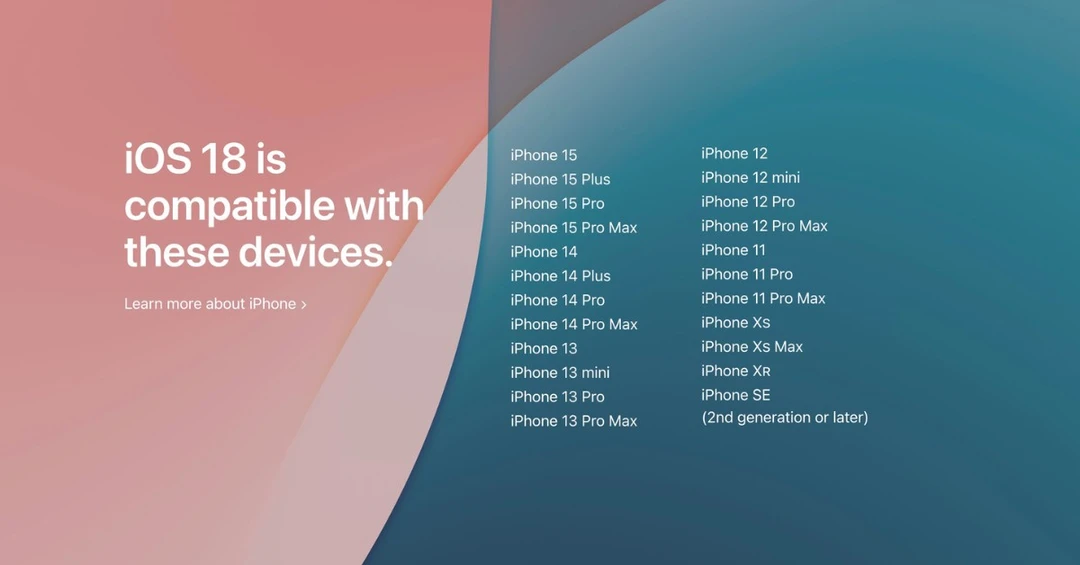 Điện thoại nào được cập nhật iOS 18? Khám phá ngay!