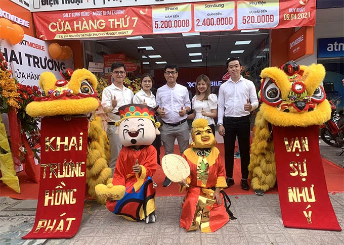 Hình ảnh khai trương cửa hàng 396 Nguyễn Thị Thập, Quận 7
