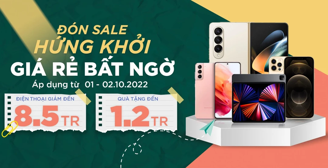Đón sale hứng khởi: iPad Pro M1, Samsung Z Fold 4 giảm thêm đến 8,5 triệu