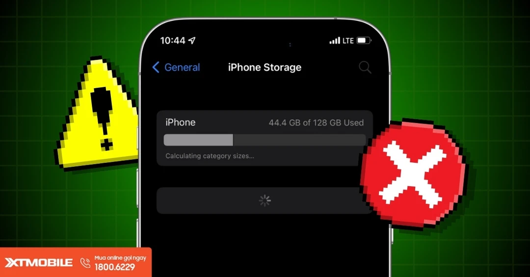 Lỗi iPhone không load được dung lượng: Nguyên nhân và cách khắc phục