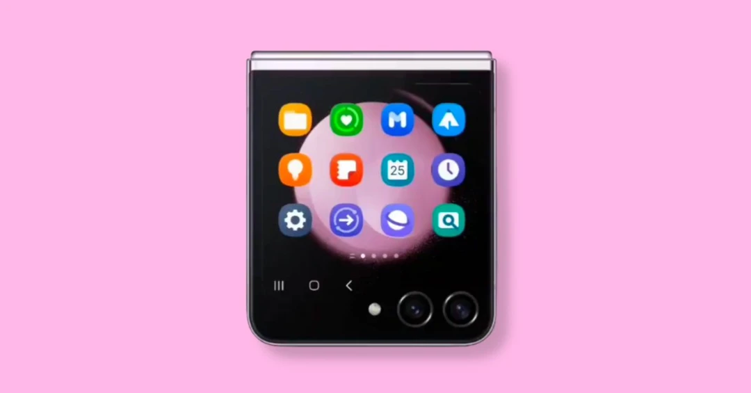 Màn hình phụ Galaxy Z Flip 5 chuyển động cực mượt trong video concept