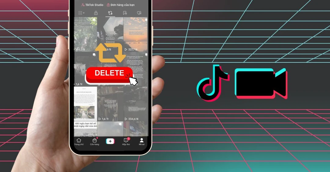 Hướng dẫn cách xóa các video đã đăng lại trên trang TikTok