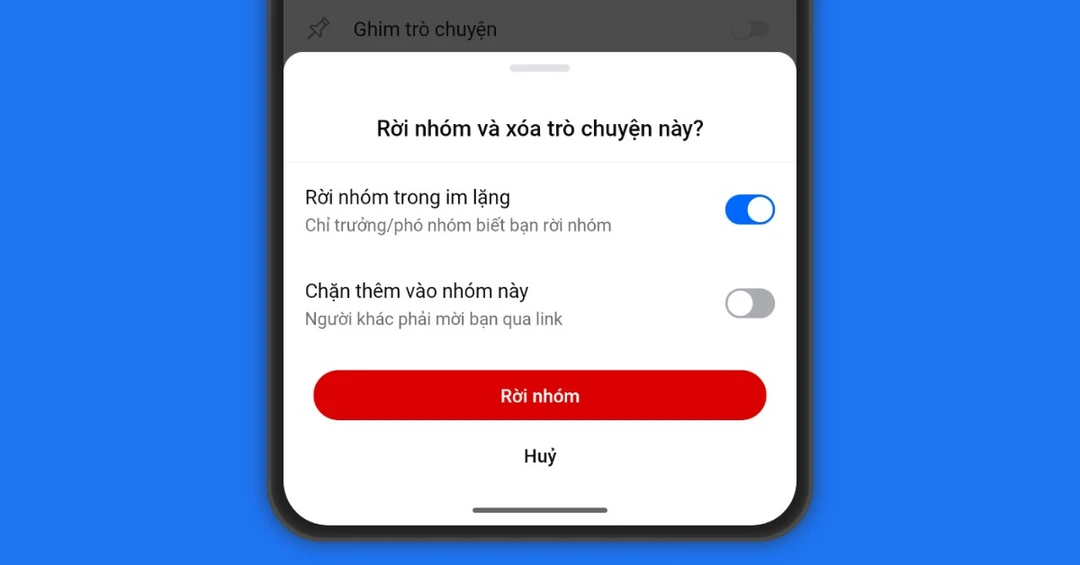 Cách rời nhóm Zalo không ai biết, không để lại thông báo