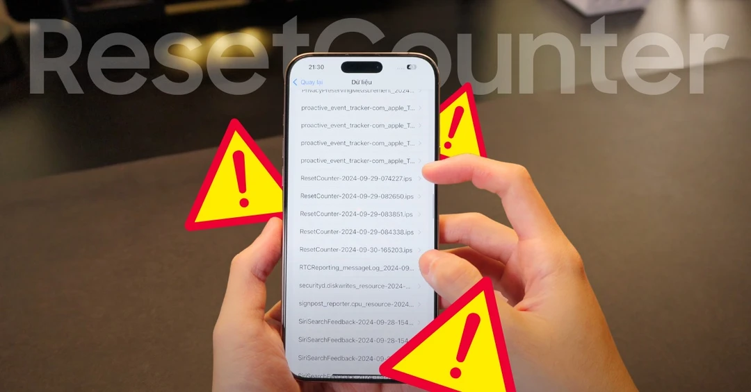 Cách khắc phục iPhone 16 lỗi Reset Counter và Panic Full hiệu quả