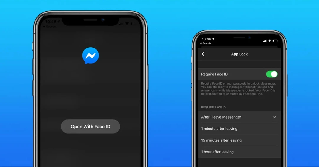 Cách đặt mã PIN hoặc FaceID trên ứng dụng Messenger