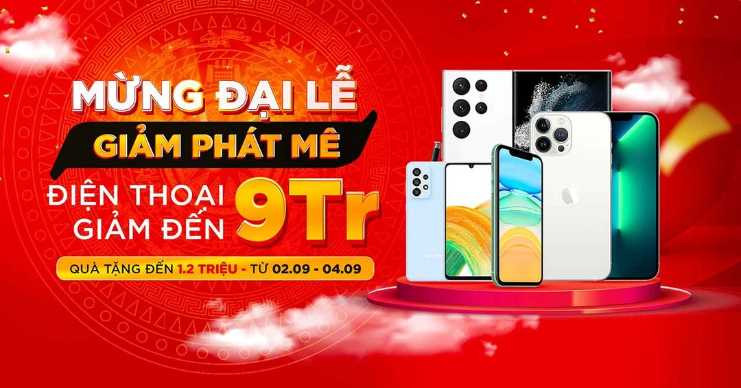 Sale tưng bừng - Mừng đại lễ: Điện thoại, tablet giảm thêm đến 9 triệu đồng
