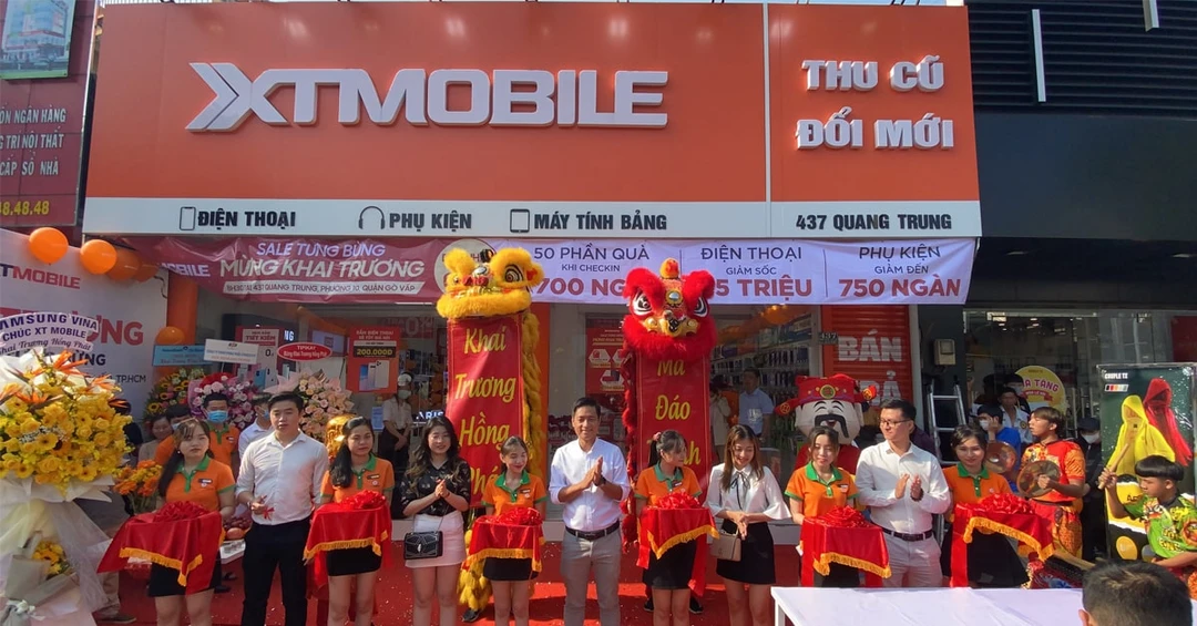 Hình ảnh khai trương cửa hàng XTmobile tại 437 Quang Trung